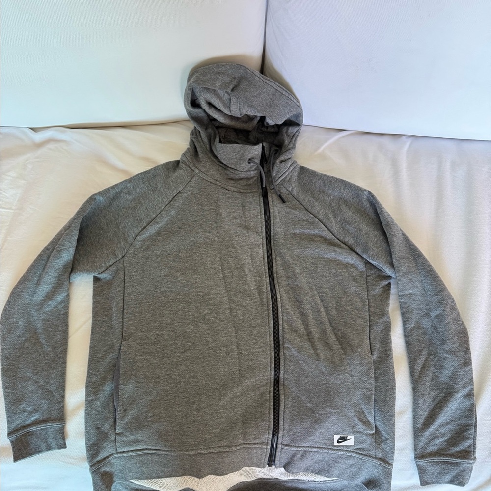 Nike Women's Gray Knit Hoodie Sweater Jacket